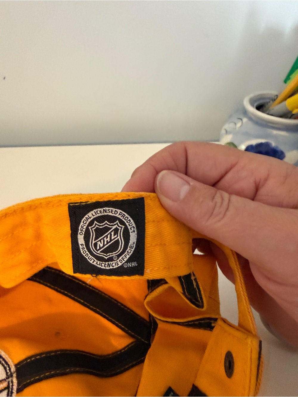 '47 Brand Yellow Adjustable Cap with Black Trim - Picture 3 of 4